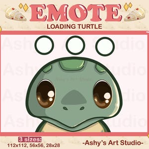 LOADING TURTLE EMOTE | Twitch | Youtube | Discord | Emote | Turtle Emote | Turtle | Kawaii | Cute Emote | Streamer | Emotes | Single Emote