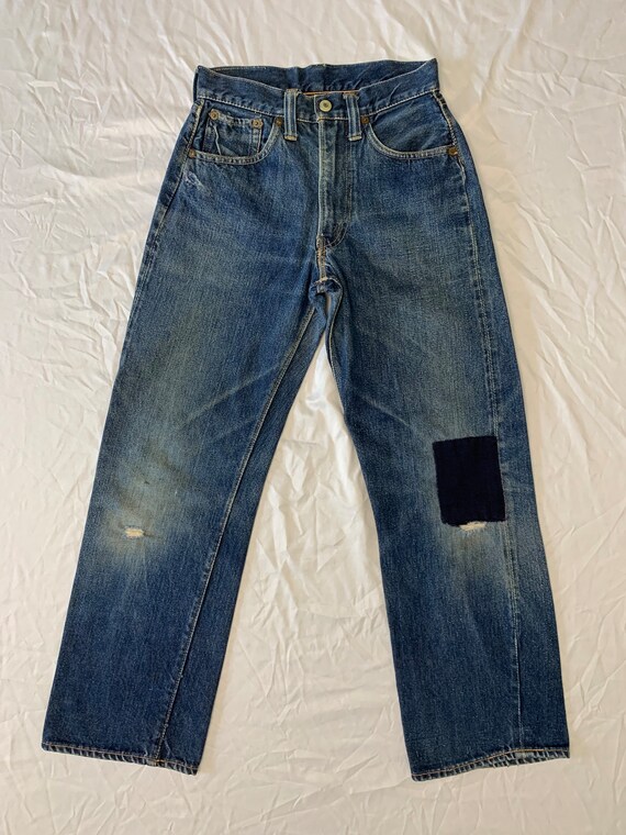 RARE Vintage 1940s 50s Selvedge Levi’s Gripper Zi… - image 1