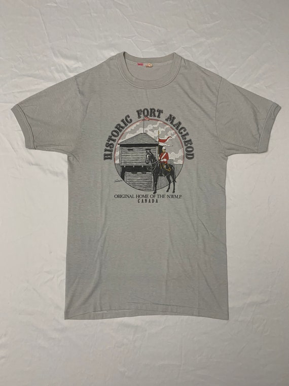 Vintage 1980s Historic Fort Macleod Canada T-Shirt