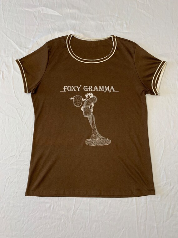 RARE Vintage 1970s Foxy Gramma T-Shirt