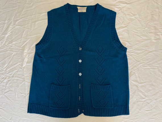 Vintage 1950s 60s Sears Sweater Vest - image 1