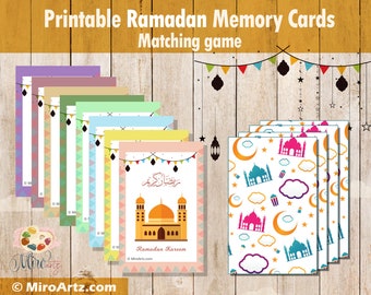 Printable Ramadan Memory Game: Matching Cards (Digital Download)