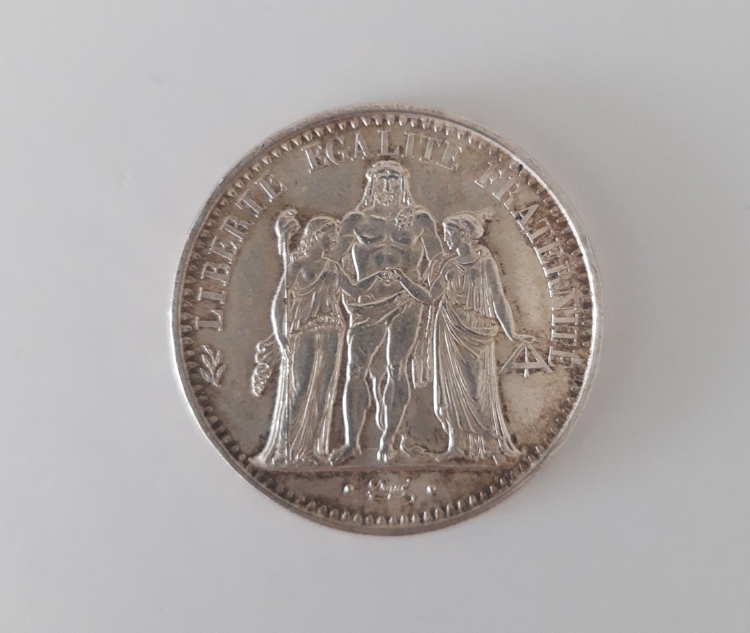 France Pièce dargent de 10 francs 1965. Hercule. Authentique. Etsy France