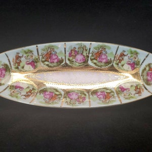 Royal Vienna Porcelain Serving Dish Relish/Olive/Celery /Jewelry Tray Vintage