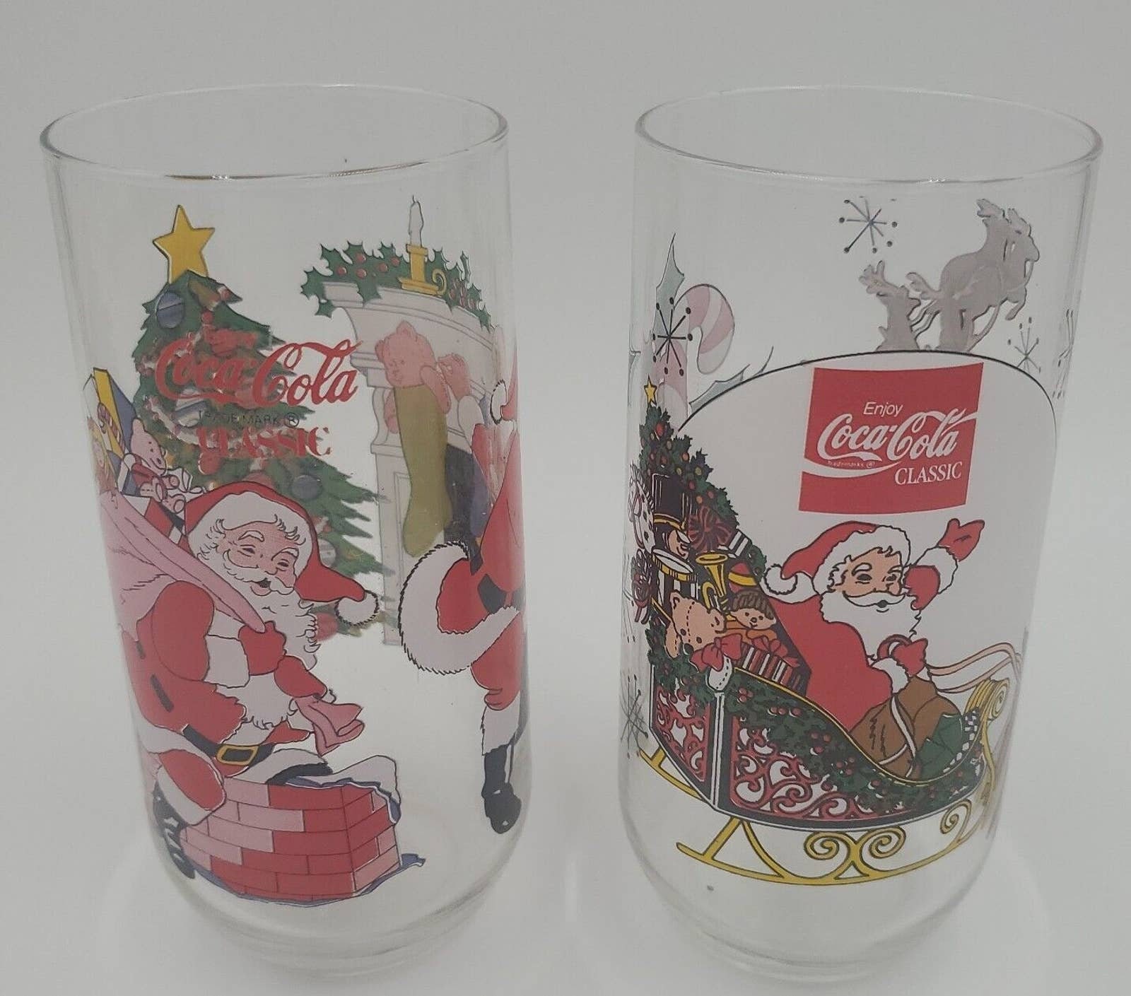 Coca Cola Christmas Glassesnull