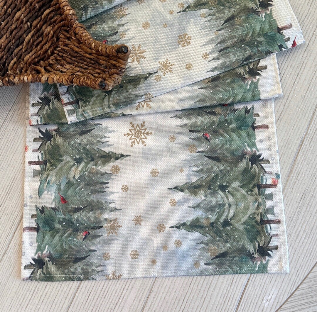 Winter Table Runner Winter Decor Christmas Table Runner Table Runner Festive Table Runner Winter