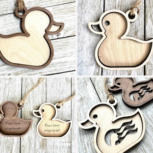 Fun Cruise Ducks - Handmade two layer wood Rubber Ducks for Ocean Enthusiasts and Cruise Fanatics, charm - single duck
