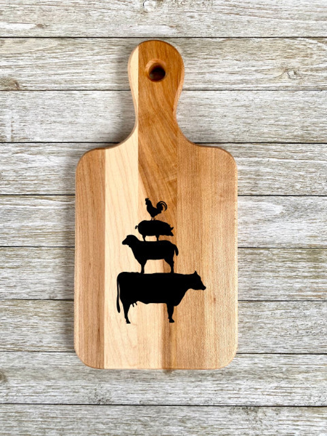 Animal Stack - Cutting Charcuterie Board, Display for Kitchen, Perfect ...