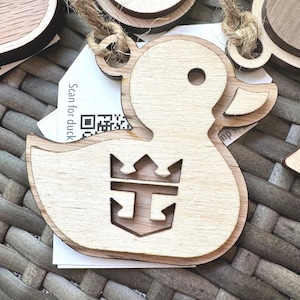 Cruise ducks in wood - laser cut various options - bulk order