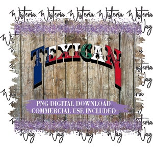 Texican PNG, DTG, DTF, Sublimation, Texas, Mexico, Design