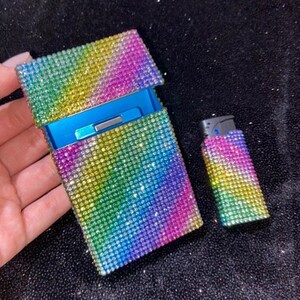 Cigarette Case, 100s Cigarette Case, Cigarette Case Lighter, Long Cigarette Case, Womens Cigarette Case, Metal Cigarette Case