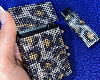 Cigarette Case, 100s Cigarette Holder, Long Slim Cigarette Case, Metal Cigarette  Box, Womens Cigarette Case, Bling Cigarette Case