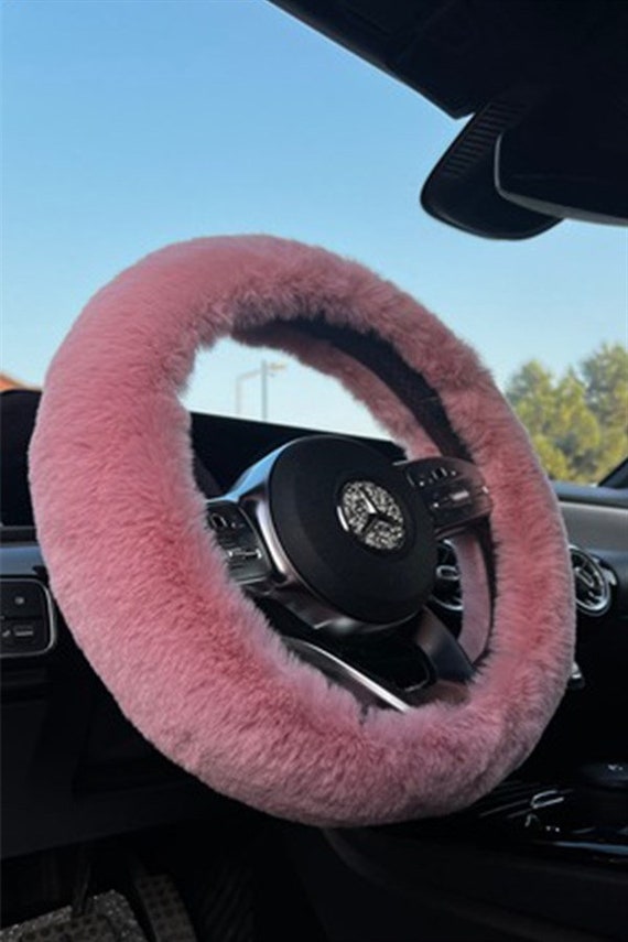 Pink Fuzzy Auto Lenkrad Abdeckung für Frauen Auto Zubehör Lenkrad Abdeckung Auto  Zubehör für Frauen Lenkrad Abdeckung Geschenk - .de