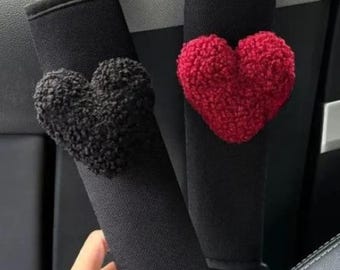 Cute Seatbelt Cover, Soft Car Accessories for Women, Plush Safety Belt Shoulder Pad, Cute Girly Car Decor, Beautiful Car Accessory