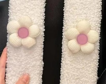 Cute Seatbelt Cover, Soft Car Accessories for Women, Plush Safety Belt Shoulder Pad, Cute Girly Car Decor, Beautiful Car Accessory