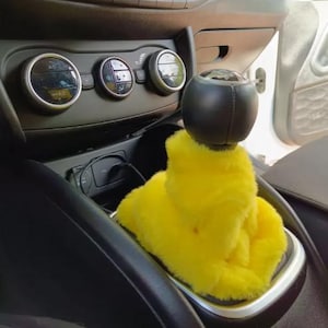 Fuzzy Gangschalterabdeckung und Handbremsenabdeckung, Plüsch-Autozubehör für Frauen, niedliches Innendekor, gemütliches Autogeschenk