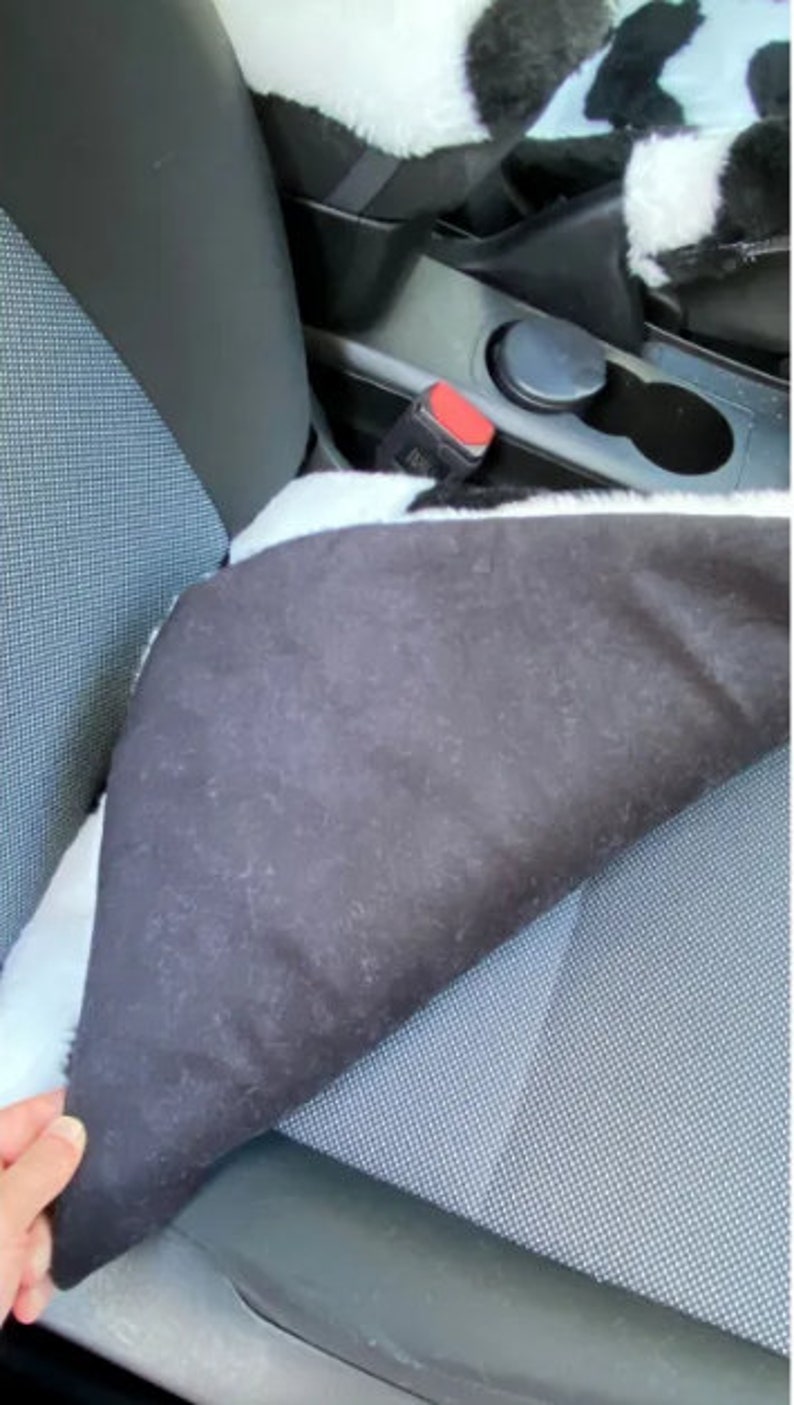 Pink Faux Fur Furry Car Seat Covers, Women Car Accessories, Car Decor, Pink Car Seat Covers