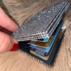 Stone Card Wallet, Card Wallet Women, Wallet For Many Cards Women, Wallet For Women, Business Card Cases,Money Clips Wallet For Women Luxury