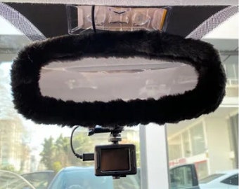 GIFTPUZZ Thanksgiving Turkey Car Interior Decoration Autp Rear View Mirror Cover Elastic Universal Cute Rearview Mirror Protector For Cars