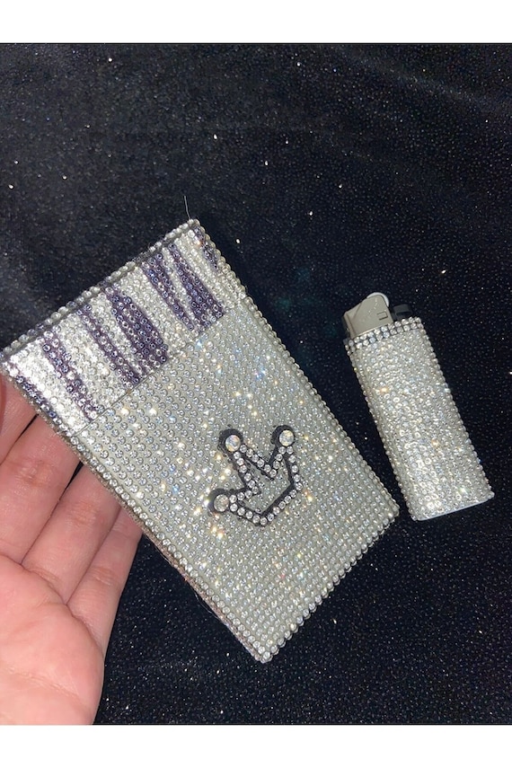 glitter cigarette box Cigarette Case, 100s Cigarette Holder, Long Slim Cigarette Case, Metal Cigarette  Box, Womens Cigarette Case, Bling Cigarette Case