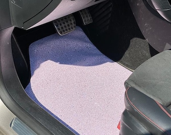 Sequined Leather  Car Floor Mats, Confetti Car Mats, Floor Mats for Car, 4 Pcs, Car floor mats for women, Car Decor ,Women Car Accessories