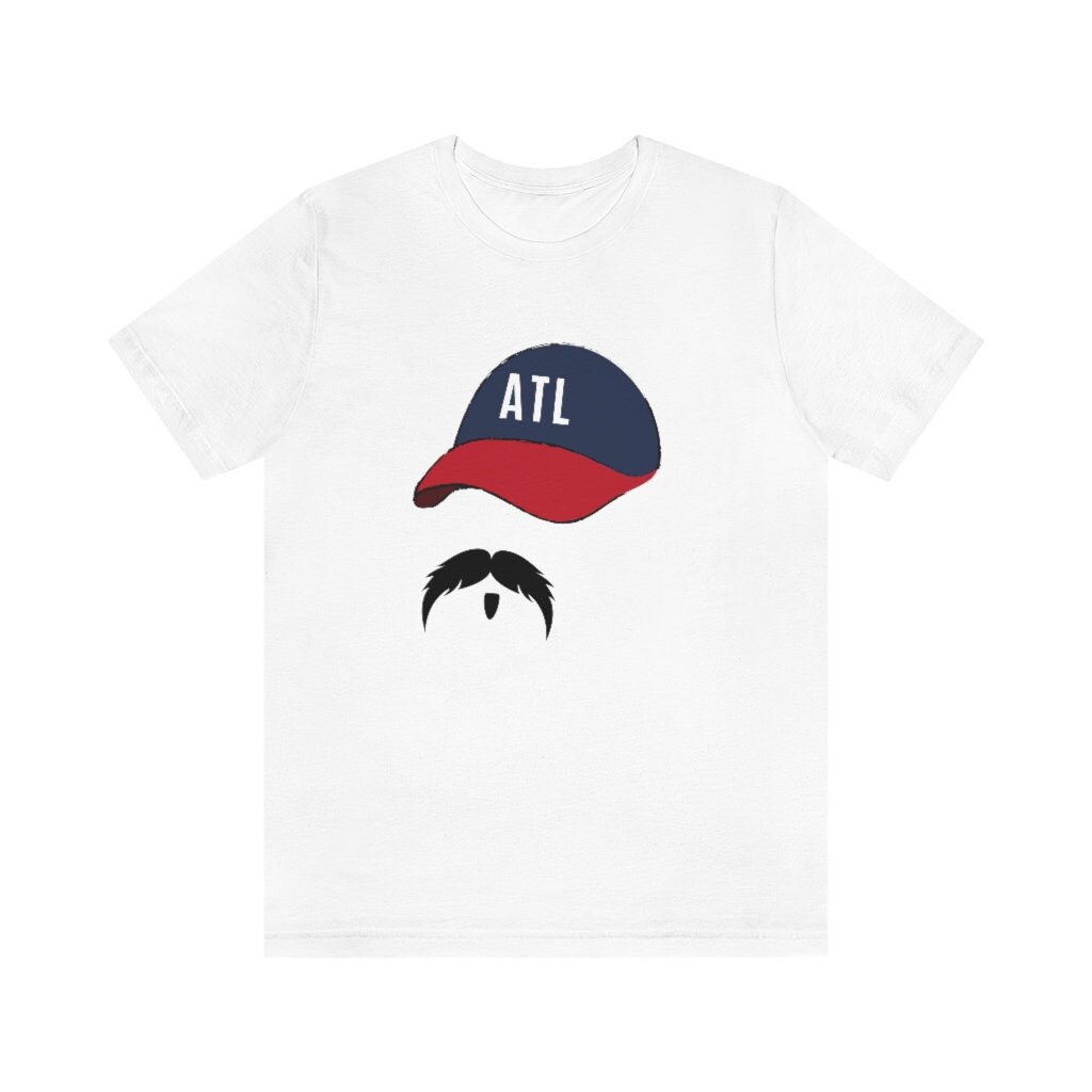 Spencer Strider Atlanta Braves 99 Pitcher Handlebar Mustache Adult Tee