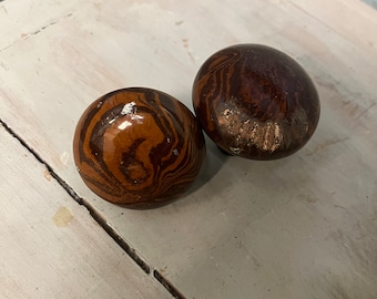 Perillas de puerta vintage de cerámica o porcelana de mármol