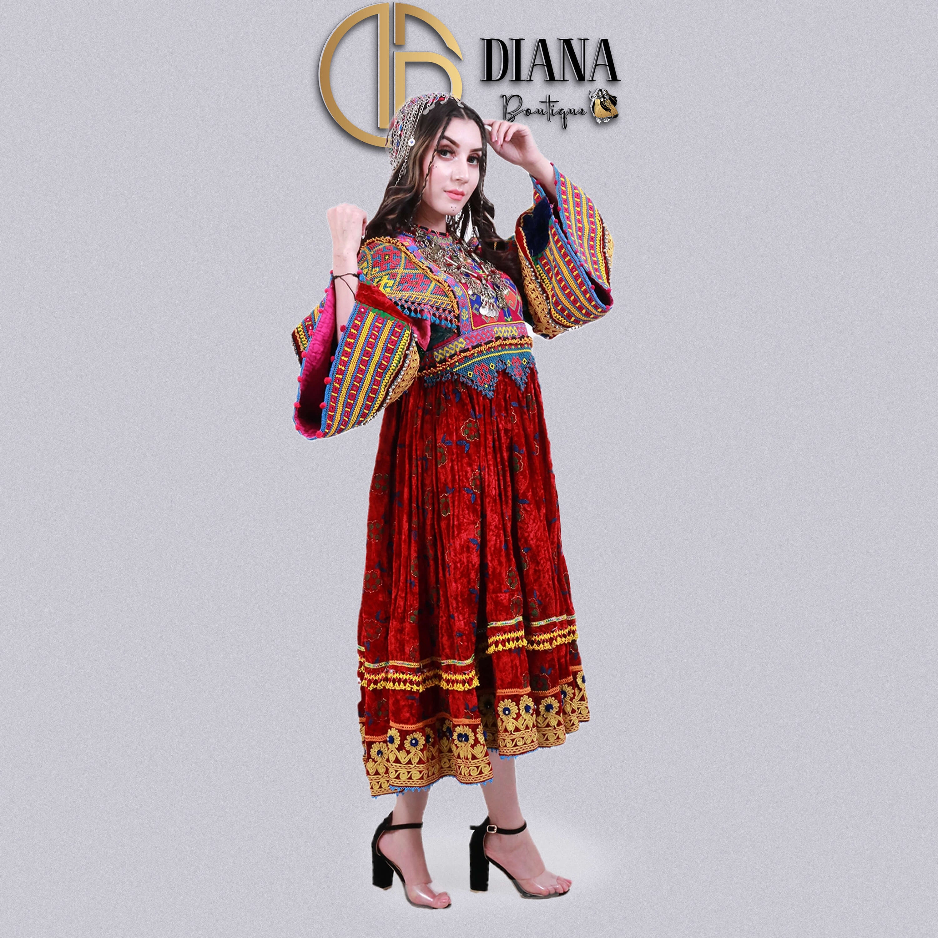 Shiza Vintage Afghan Dress Etsy