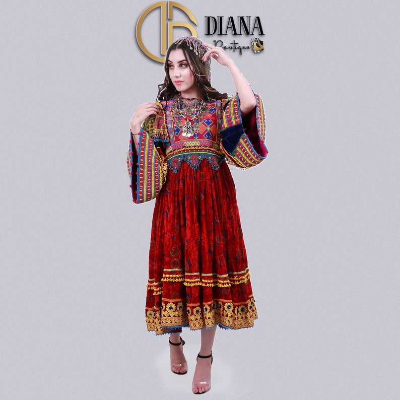 Shiza Vintage Afghan Dress Etsy