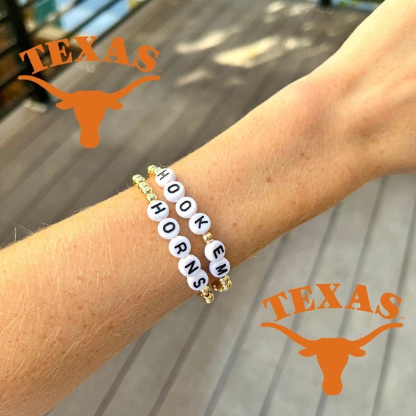 University of Texas Bracelet Etsy