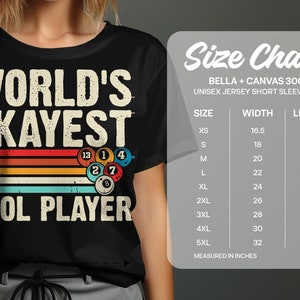 World&#39;s Okayest Pool Player Shirt Funny Billiards T-Shirt for Pool Lovers Gift Idea Pool Player Apparel Unisex Tee Shirt