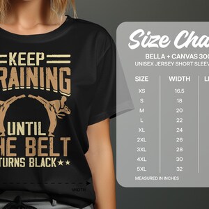 Continua ad allenarti fino a quando la cintura diventa nera Amanti del karate T-shirt Idea regalo T-shirt unisex Karate Passion Family Matching