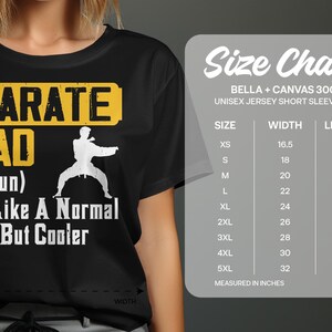 T-shirt Karate Dad, Idea regalo Karate, Amante delle arti marziali, Abbigliamento per la passione del Karate, T-shirt Karate Dad, Camicia Karate unisex, Regalo per papà