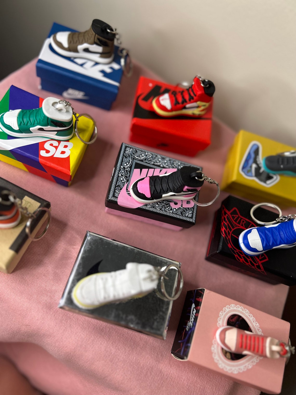 Mini 3D Sneakers Keychain Etsy