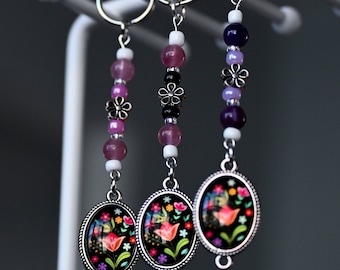 Flower Charm Keychains