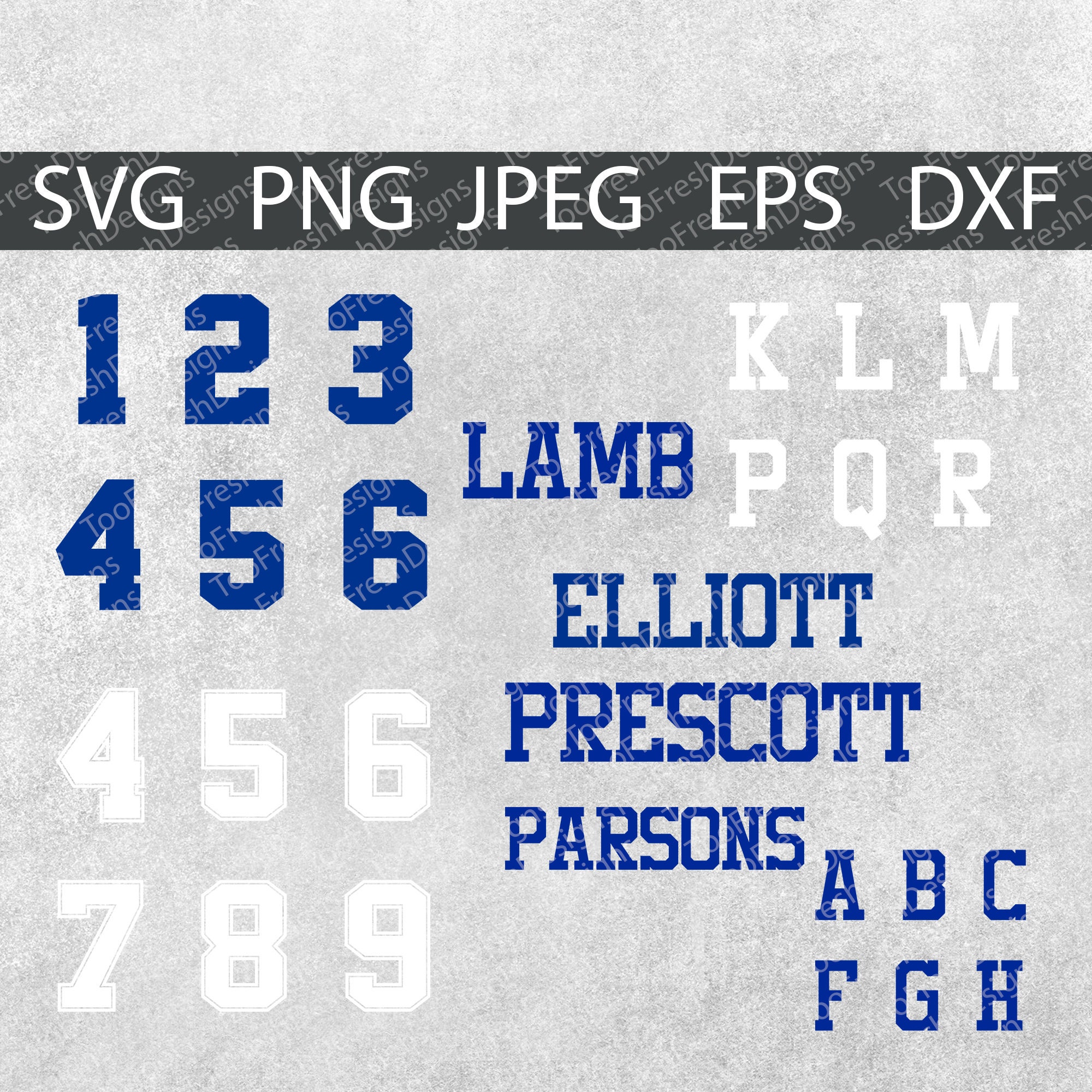 Cowboys Style Jersey Numbers Letters And Names Digital Download 64 cowboys-style-jersey-numbers-letters-and-names-digital-download-64