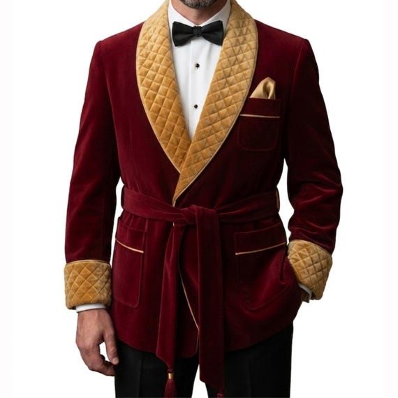 winter dressing gown mens Men's Bathrobe - Montana