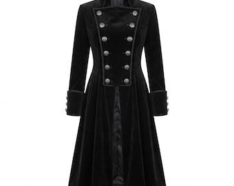 Gothic Prince Coat, Velvet Victorian Prince Jacket, Royal Gothic Long Coat, Medieval Noble Cosplay, Halloween Costume