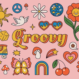Groovy Vector Art - Etsy