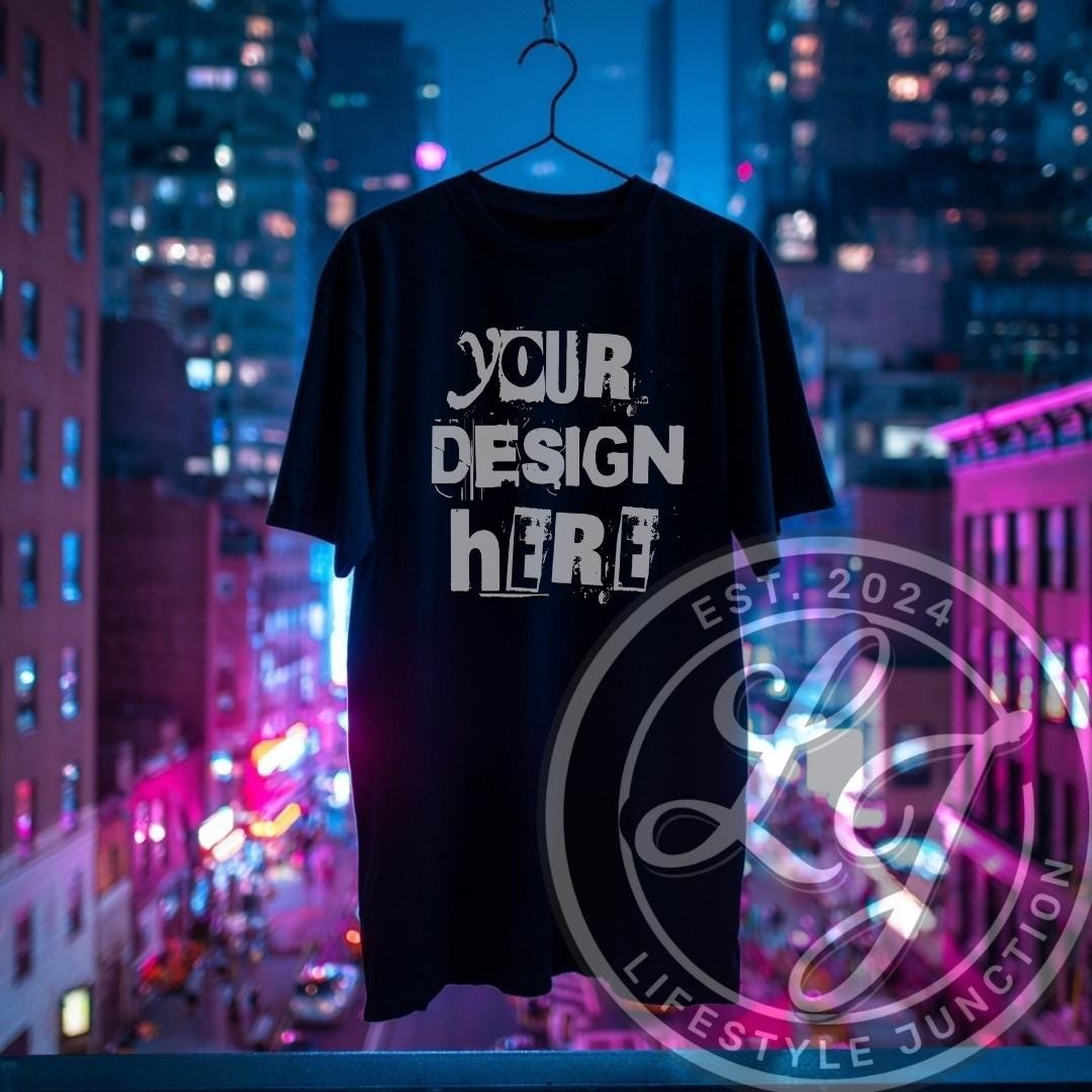 Black Oversized T-shirt Mockup (PNG Digital Download) - Etsy