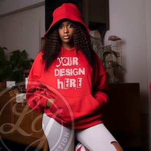 Girls Red Hoodie Etsy