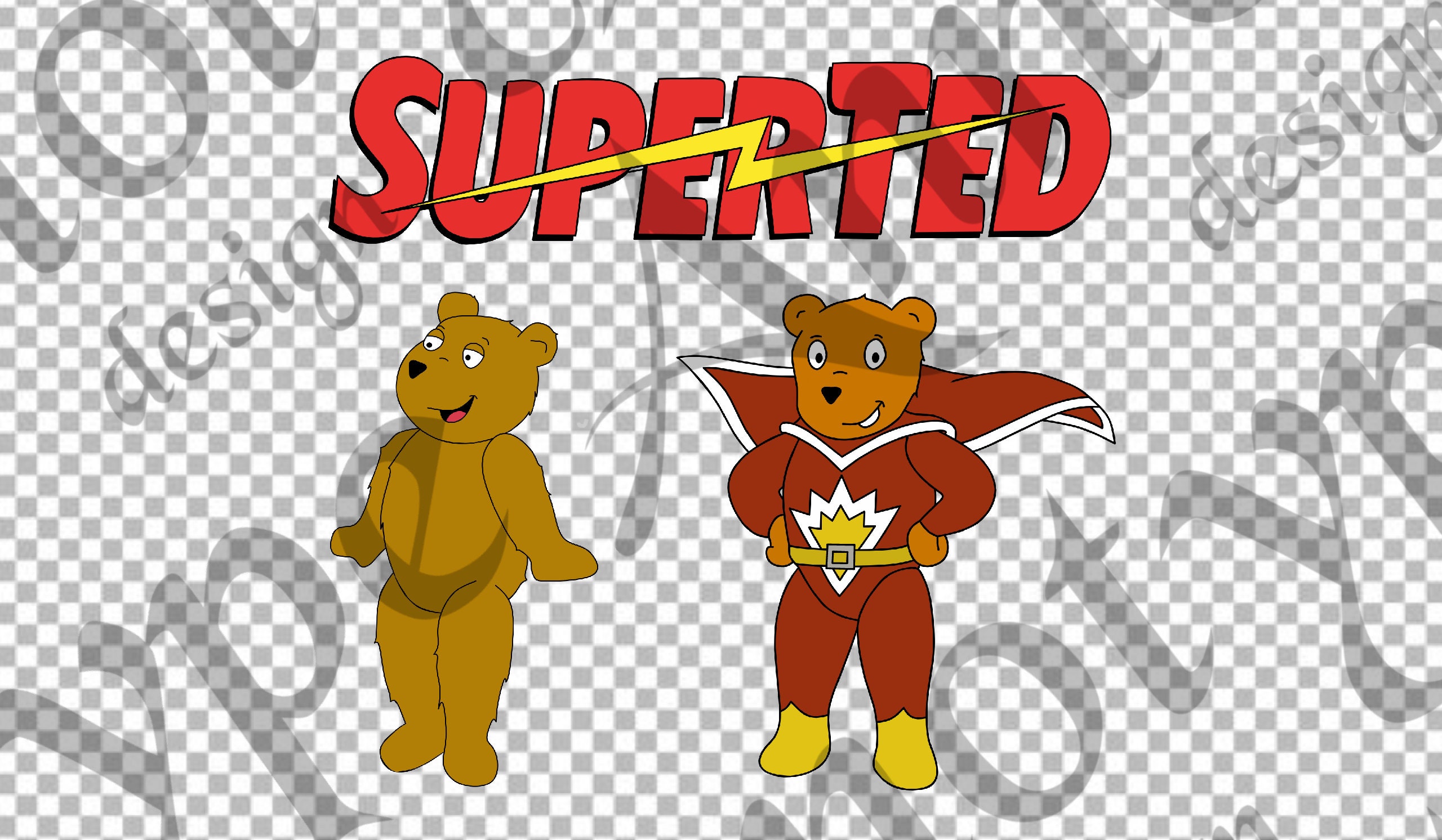 Superted 80s Cartoon SVG Vector Image Pack - Etsy