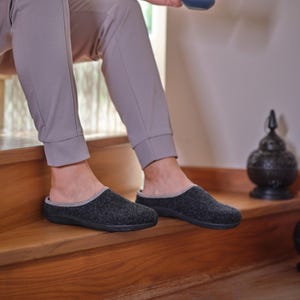 Eco-Friendly Men&#39;s Slippers: Recycled, Ultra Comfortable, Soft, Perfect for Indoors & Outdoors   &quot;I WUZZA Bottle Now Comfy Slippers