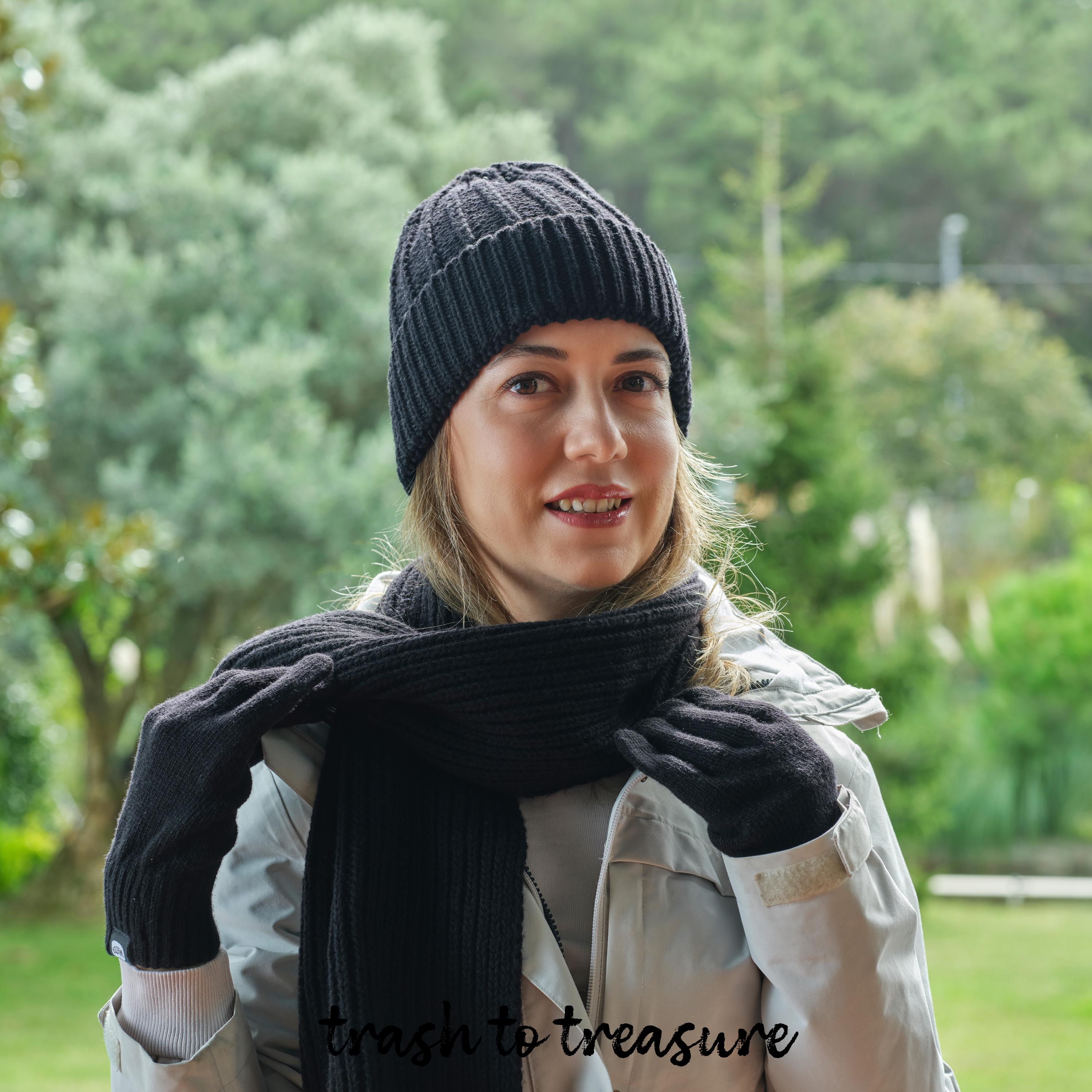 Green Scarf Hat Set - Etsy