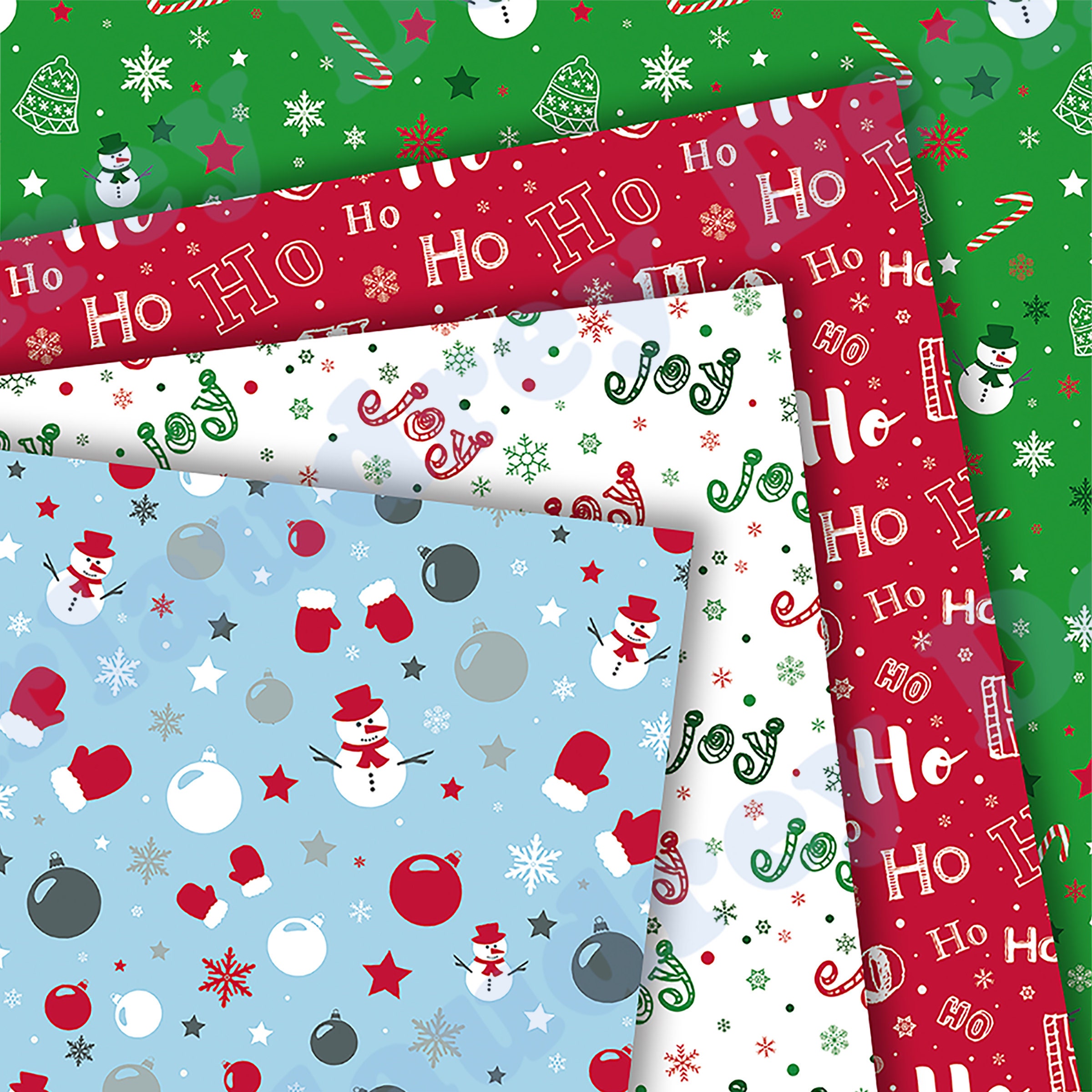Christmas Digital Papers Christmas - Il Fullxfull.4297541509 73hs 