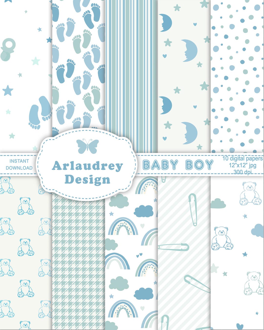 Pattern Paper Baby Baby Digital Paper, Cute Baby Seamless Pattern, Baby Patterns, Baby ...