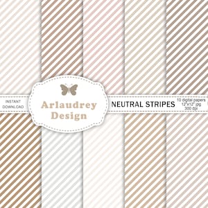 Neutral diagonal stripes digital paper, neutral birthday digital paper, printable straw pattern, birthday pattern, boho celebration pattern