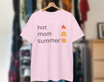 Hot Mom Sommer-T-Shirt - Brutales Muttertags-Shirt, perfekt für Strandtage & Grillabende - Ideales Geschenk für fabelhafte Mütter!