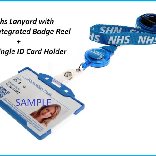 NHS Lanyard Set With Metal Clip OR Integrated Badge Reel & ID Etsy UK