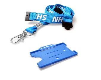 TRIPLE Breakaway NHS Lanyard Set with Metal Clip  + ID Card Holder